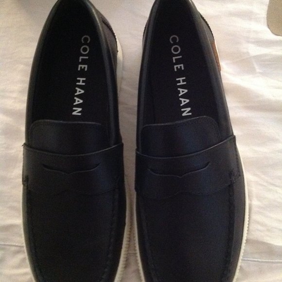 Cole Haan Men\'s Nantucket 2 Black Leather Penny Loafers 11.5M - New in Box main image 9